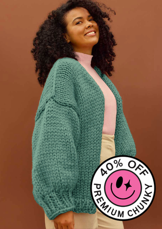 Jane Beginner Cardigan Knit Kit