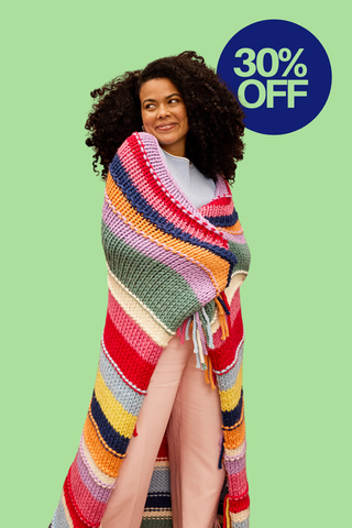 Rainbow Billie Blanket Knit Kit