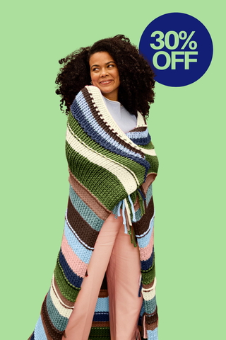 Neutral Billie Blanket Knit Kit