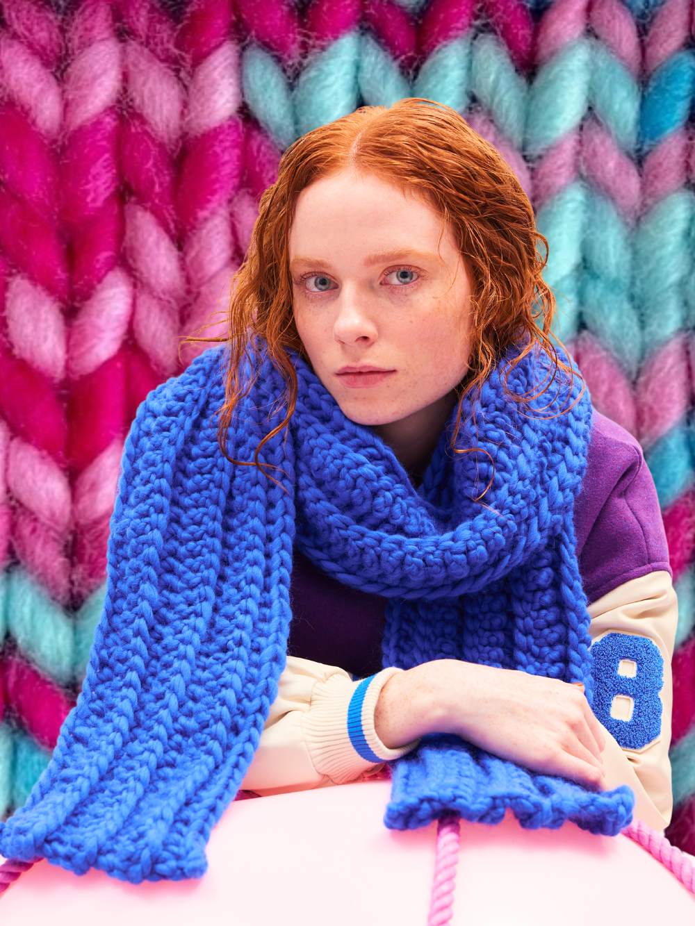 Multi-Coloured Bonnie Scarf Crochet Kit