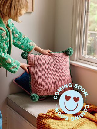 COMING SOON: Maggie Beginner Cushion Cover Knit Kit