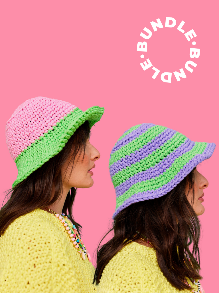 Learn to Crochet the Sunny Bucket Hat with Cardigang