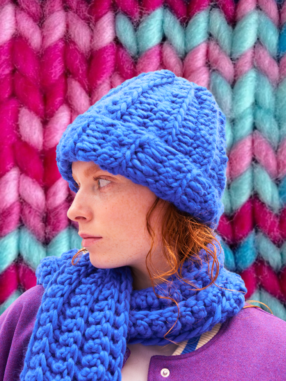 Multi-Coloured Clyde Beanie Crochet Kit