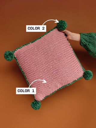 Maggie Beginner Cushion Cover Knit Kit