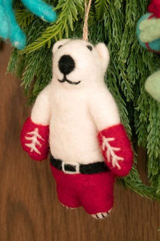 Christmas Polar Bear Decoration