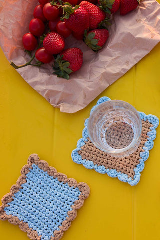 Easy Frill Coasters Crochet Kit