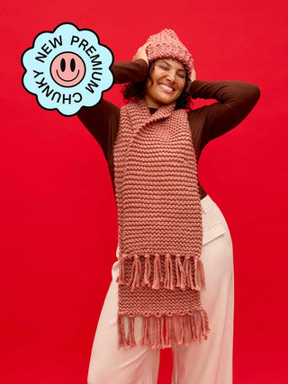 PRE-ORDER Premium Harper Scarf Knit Kit
