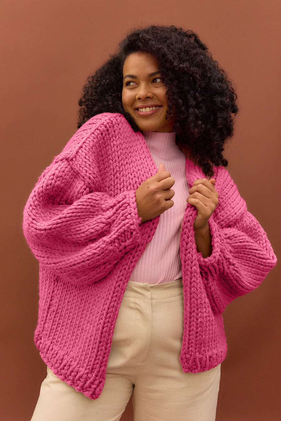 Jane Beginner Cardigan Knit Kit