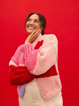 PRE-ORDER Premium Olivia Beginner Cardigan Knit Kit