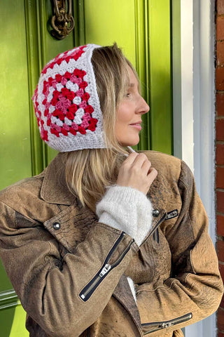 PRE-ORDER Paige Granny Square Bonnet Crochet Kit