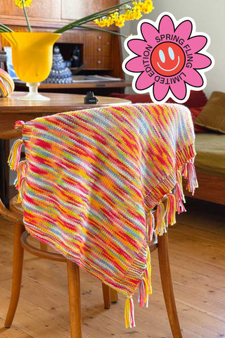 Spring Fling Baby Blankie Knit Kit