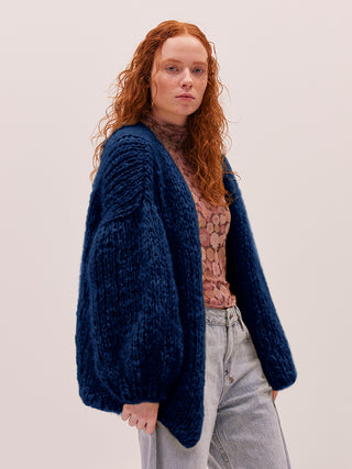 Anna Cardigan Knit Kit in In The Navy Blue