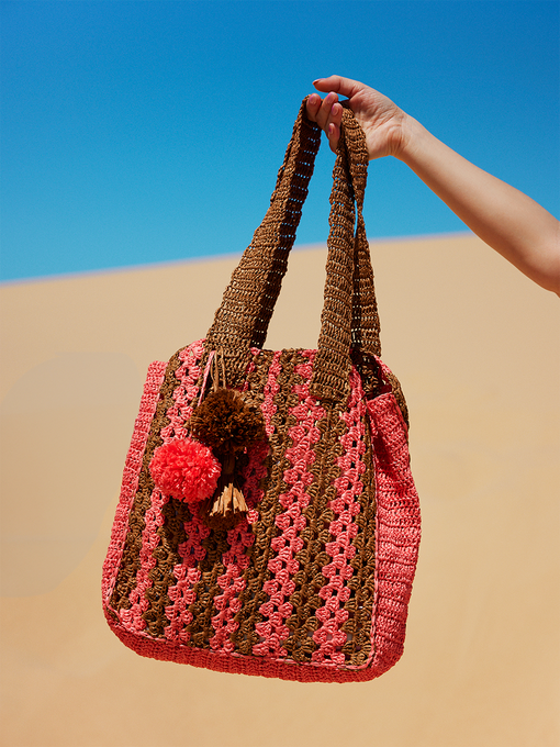 Raffia tote 2025 bag pattern