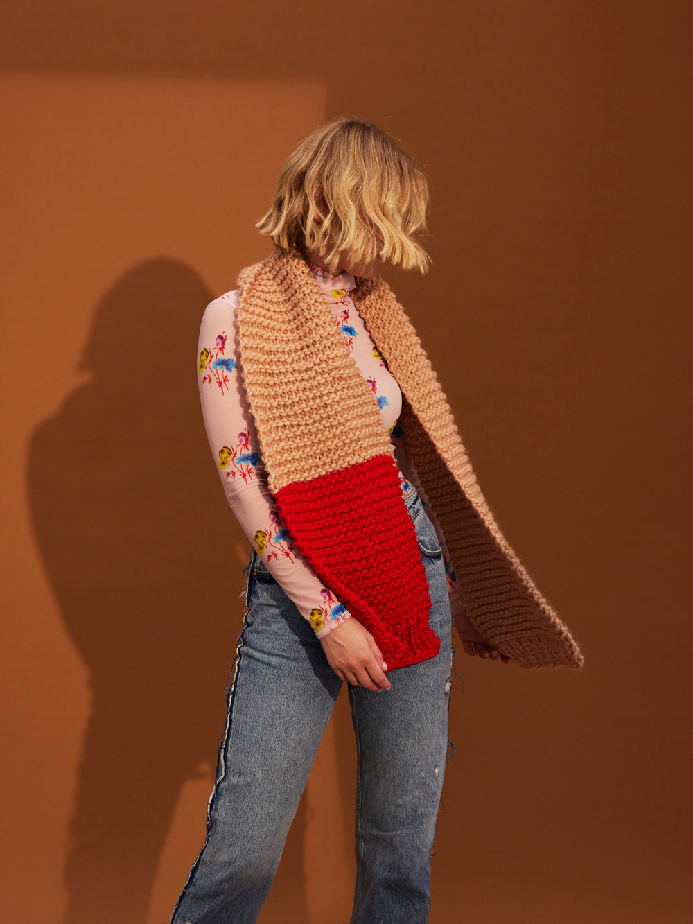 Multi-Coloured Kane Scarf Knit Kit