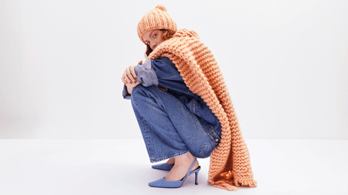 Starter Knitting Kit: Pastel Tones Wool