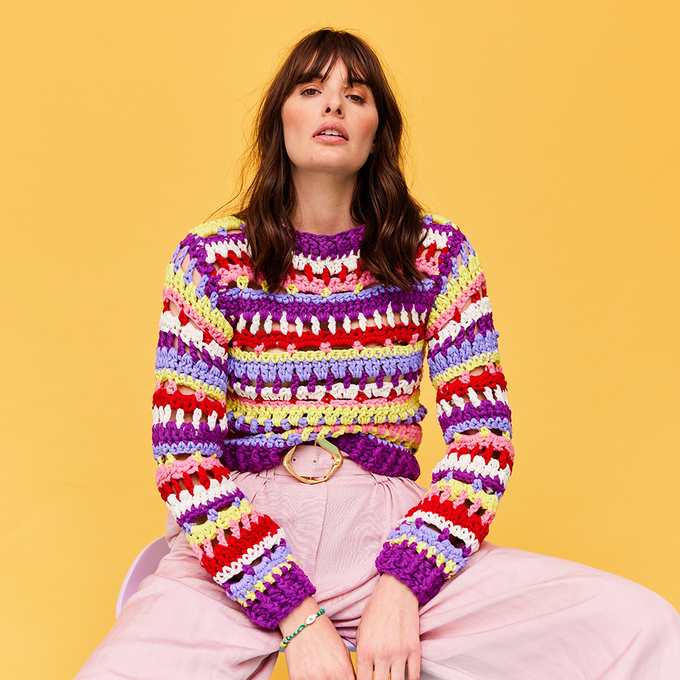 Crochet the Daphne Jumper with Cardigang