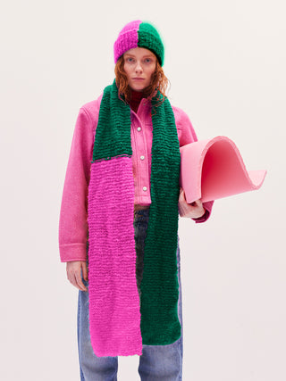 Harley Scarf & Beanie Knit Kit Bundle - Pink & Green