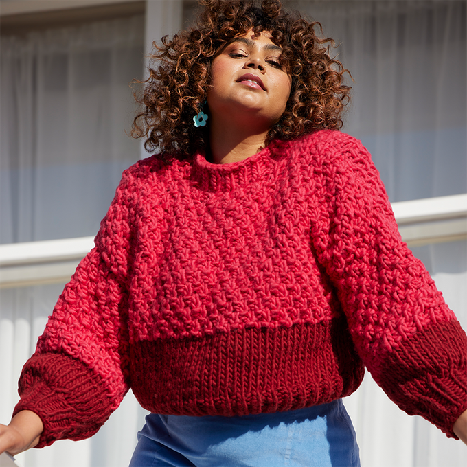Red 2025 cropped jumpers