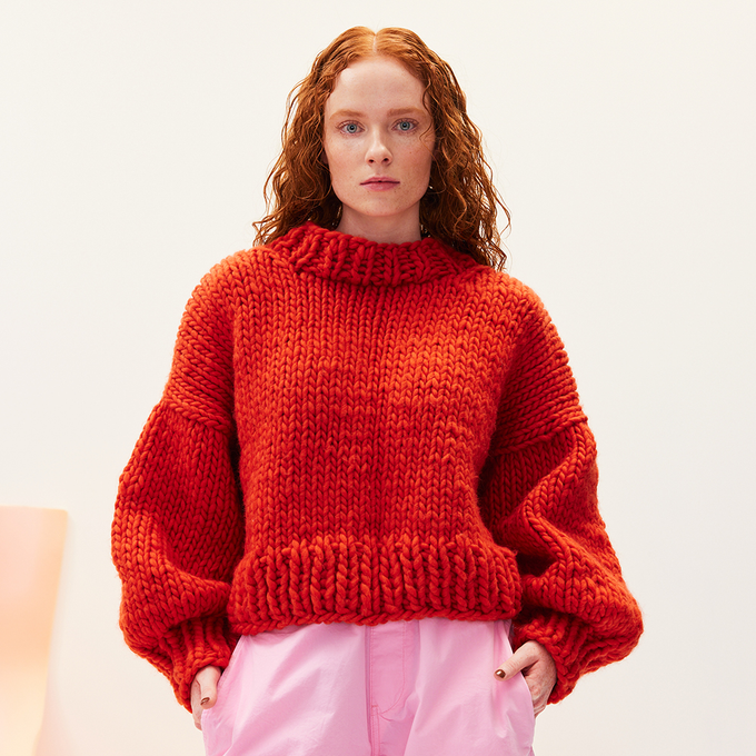 Knit the Woolly Wonder Taylor Jumper with Cardigang