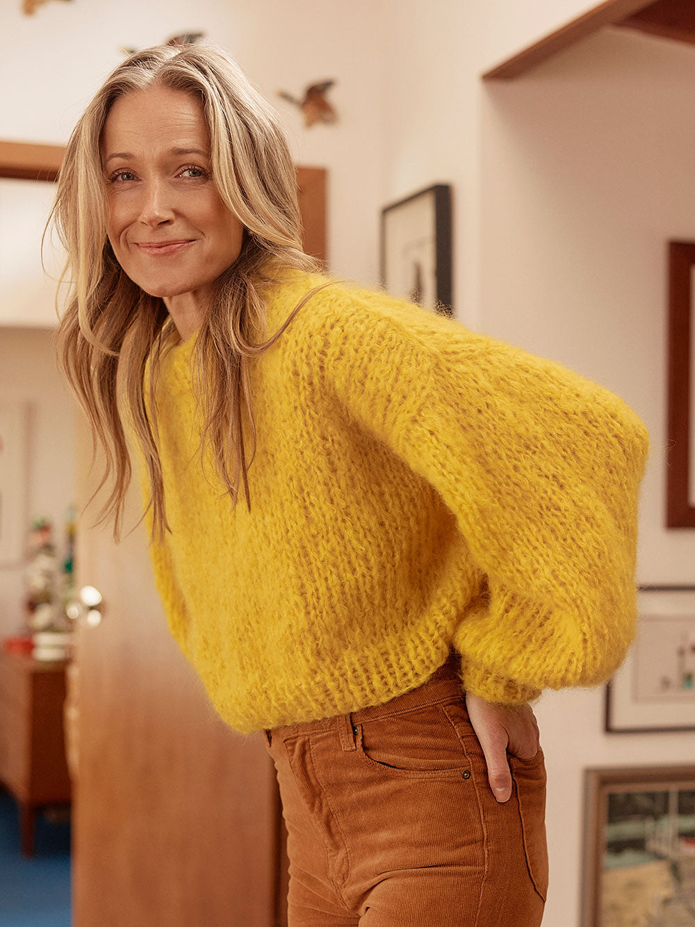Knit The Ruby Mohair Jumper with Cardigang