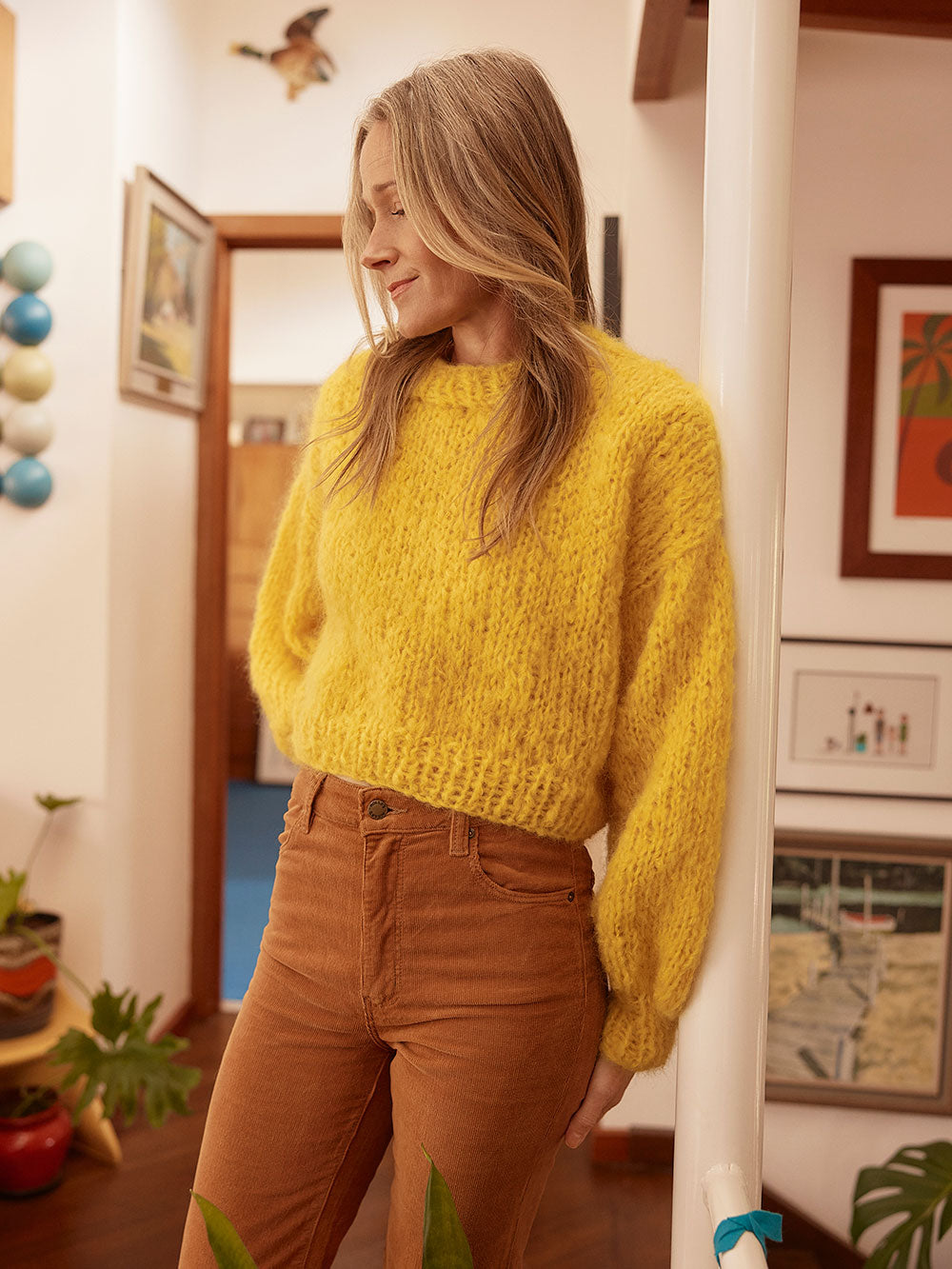 Knit The Ruby Mohair Jumper with Cardigang