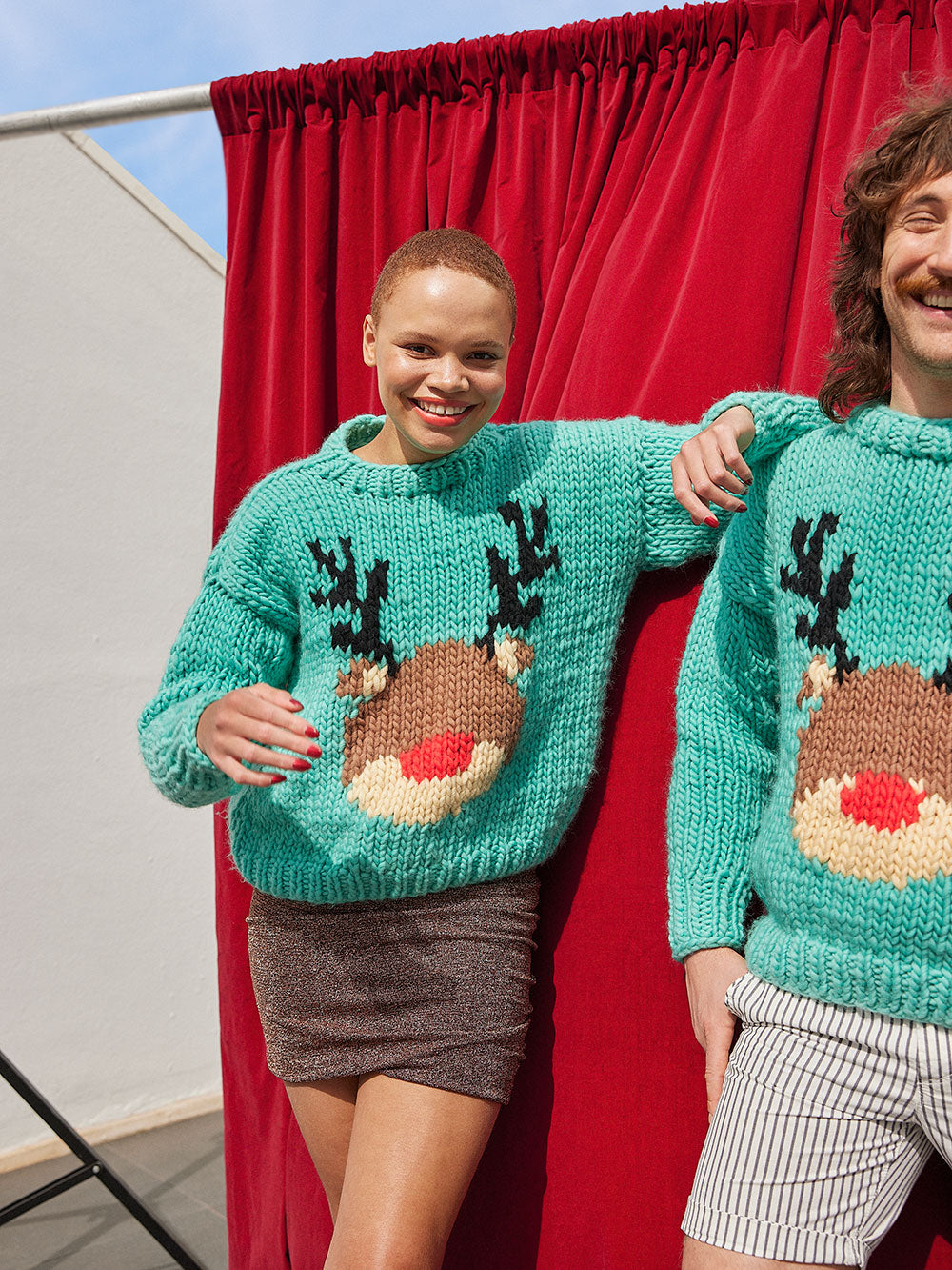 Cardigang Rudolph Christmas Sweater, knit it yourself with Cardigang.