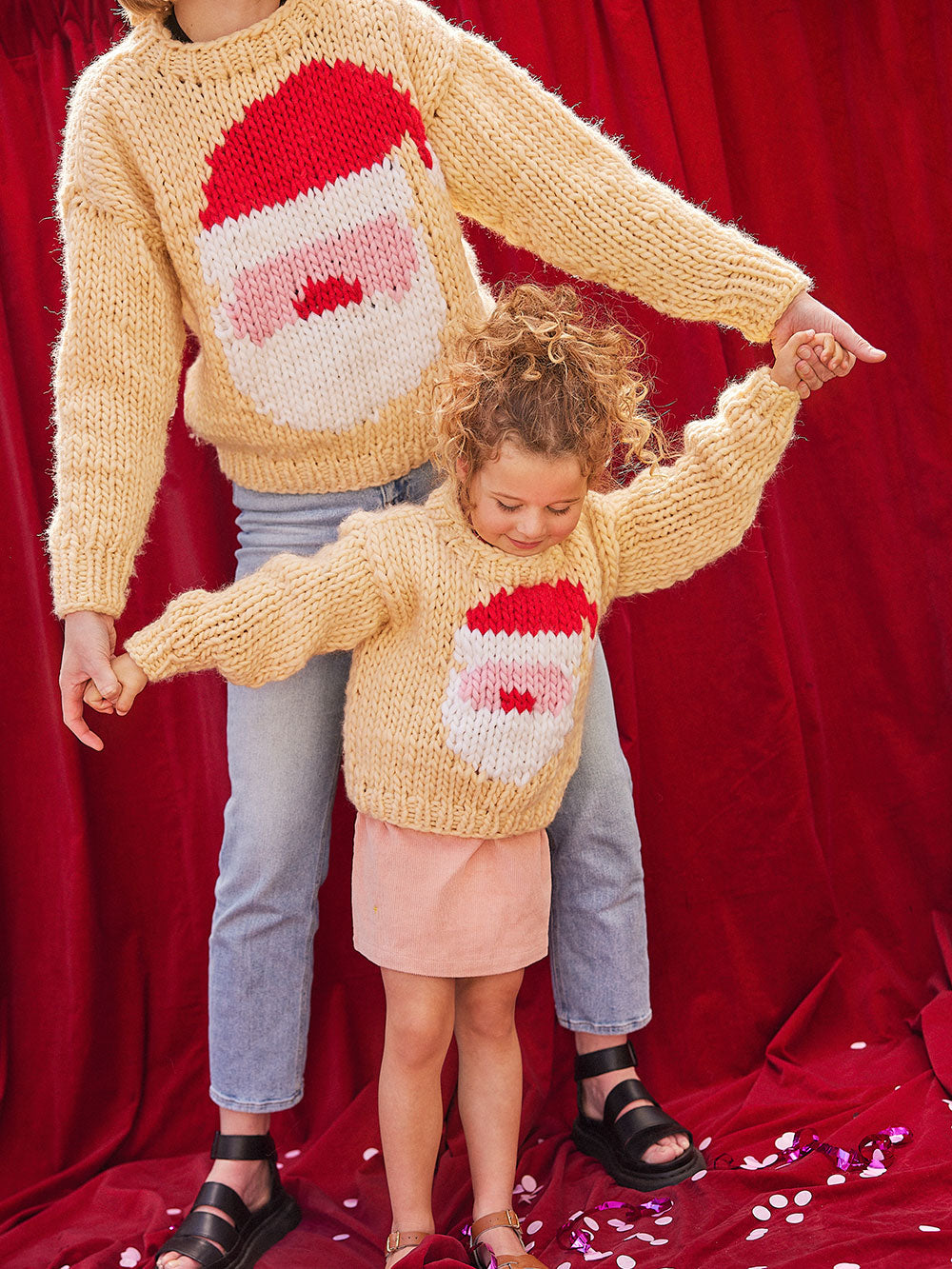 Knit your own Santa Christmas sweater with Cardigang