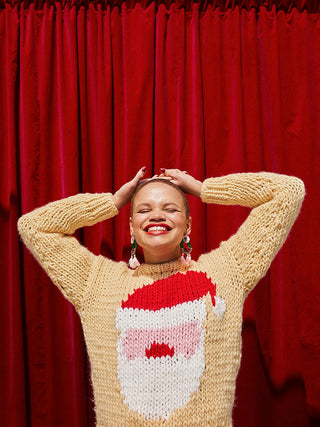 Knit your own Santa Christmas sweater with Cardigang