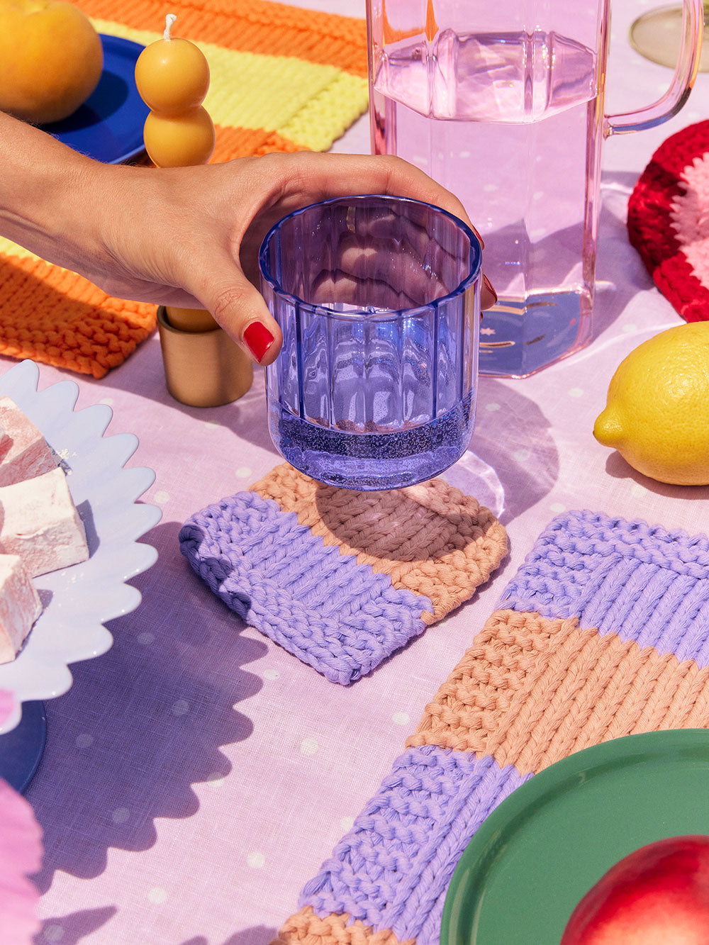 Ollie Placemat + Coasters Knit Kit