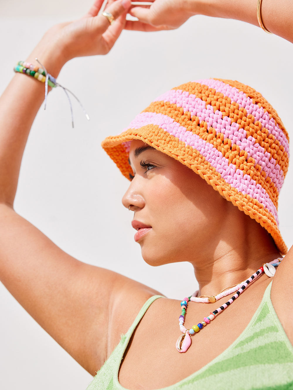 Learn to Crochet the Sunny Bucket Hat with Cardigang